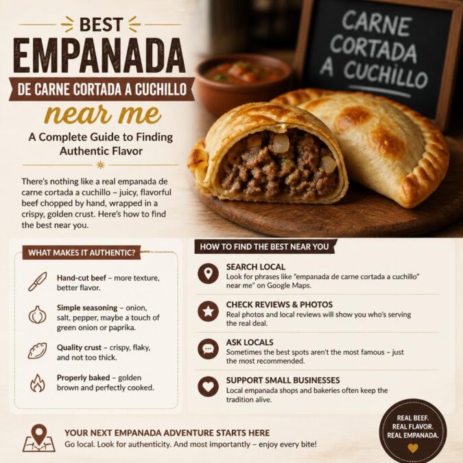 Best empanada de carne cortada a cuchillo near me