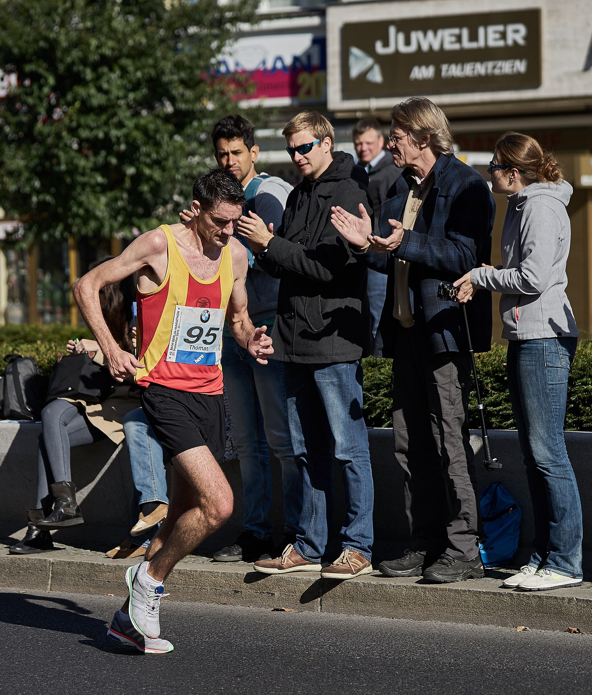 marathon 5 hours pace Marathon runners racing on a city course